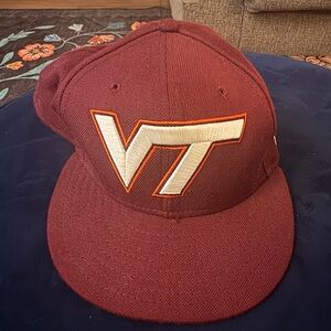 Maroon VT 59Fifty Logo Cap